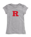 Rutgers Scarlet Knights Girl´s Fitted Cotton T-shirt Grey