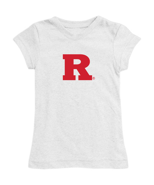 Rutgers Scarlet Knights Girl´s Fitted Cotton T-shirt White