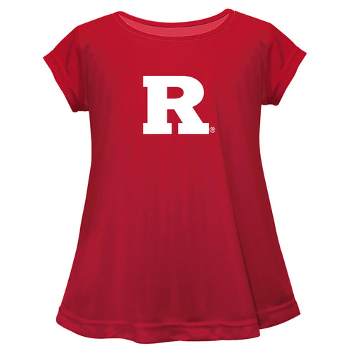 Rutgers Scarlet Knights Short Sleeve Youth Cotton Top Red