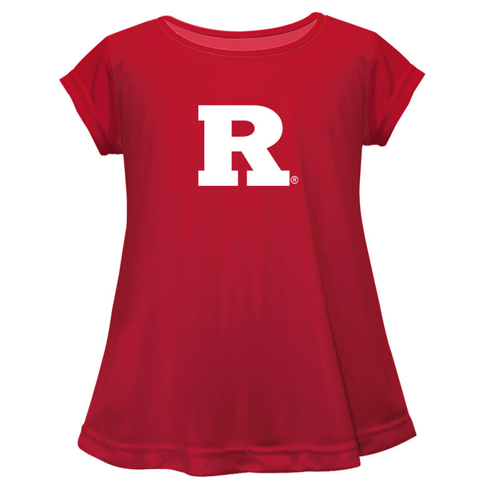Rutgers Scarlet Knights Short Sleeve Youth Cotton Top Red
