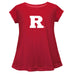 Rutgers Scarlet Knights Short Sleeve Youth Cotton Top Red