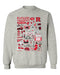 Rutgers Scarlet Knights Hand Sketched Vive La Fete Impressions Grey Cotton Crewneck Sweatshirt for Women