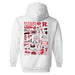 Rutgers Scarlet Knights Hand Sketched Vive La Fete Impressions Artwork Red Cotton Fleece Long Sleeve Hoodie - Vive La Fête - Online Apparel Store