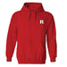 Rutgers Scarlet Knights Hand Sketched Vive La Fete Impressions Artwork Red Cotton Fleece Long Sleeve Hoodie