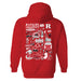 Rutgers Scarlet Knights Hand Sketched Vive La Fete Impressions Artwork Red Cotton Fleece Long Sleeve Hoodie - Vive La Fête - Online Apparel Store