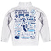 San Diego Toreros Hand Sketched Vive La Fete Impressions Artwork  White Boys Quarter Zip Pullover V1 - Vive La Fête - Online Apparel Store