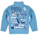 San Diego Toreros Hand Sketched Vive La Fete Impressions Artwork  Light Blue Boys Quarter Zip Pullover V1 - Vive La Fête - Online Apparel Store