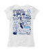San Diego Toreros Hand Sketched Vive La Fete Impressions Artwork White Girls Cotton Short Sleeve Tee - Vive La Fête - Online Apparel Store