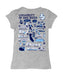 San Diego Toreros Hand Sketched Vive La Fete Impressions Artwork Grey Girls Cotton Short Sleeve Tee - Vive La Fête - Online Apparel Store