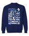 San Diego Toreros Vive La Fete Impressions Navy Cotton Crewneck Sweatshirt for Women