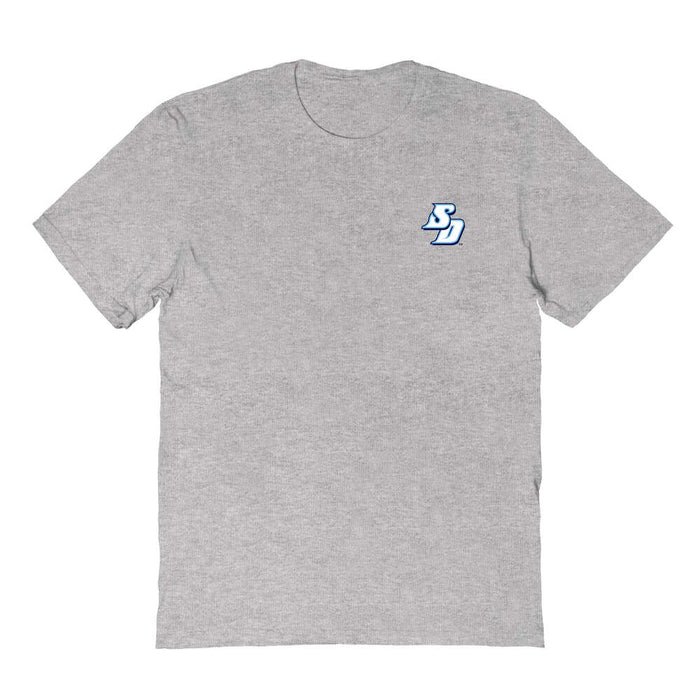 San Diego Toreros Vive La Fete Impressions Artwork Grey Womens Cotton Tshirt