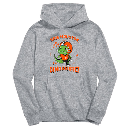 Sam Houston Bearkats Dinorrific Heather Grey Cotton Youth Hoodie
