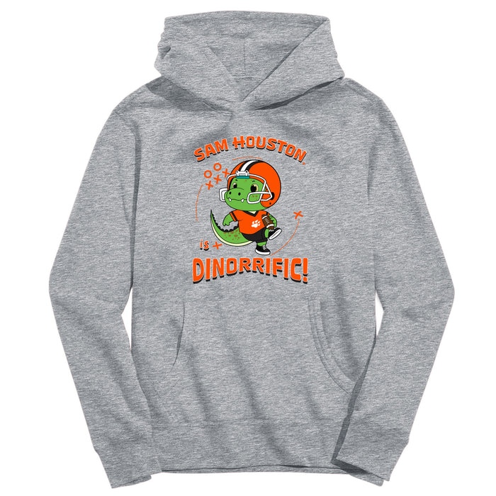 Sam Houston Bearkats Dinorrific Heather Grey Cotton Youth Hoodie
