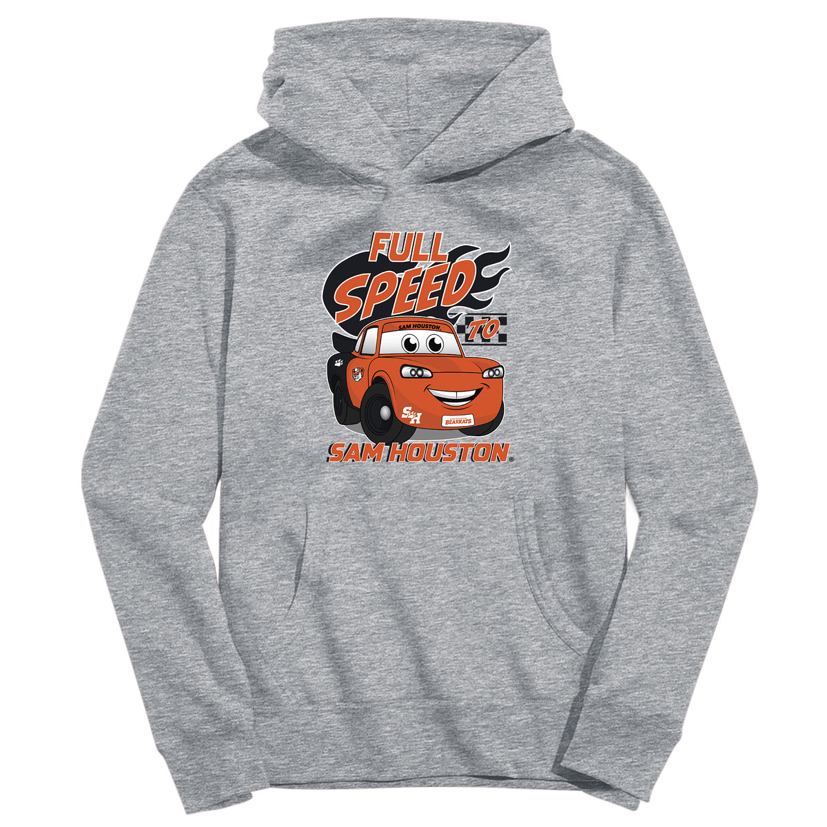 Sam Houston Bearkats Full Speed Heather Grey Kids Hoodie