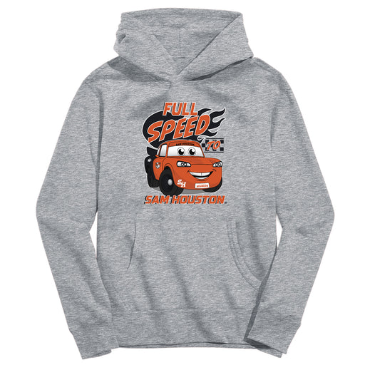 Sam Houston Bearkats Full Speed Heather Grey Cotton Youth Hoodie