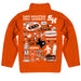Sam Houston Bearkats Hand Sketched Vive La Fete Impressions Artwork Orange Boys Quarter Zip Pullover V1 - Vive La Fête - Online Apparel Store