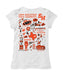 Sam Houston Bearkats Hand Sketched Vive La Fete Impressions Artwork White Girls Cotton Short Sleeve Tee - Vive La Fête - Online Apparel Store