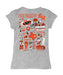 Sam Houston Bearkats Hand Sketched Vive La Fete Impressions Artwork Grey Girls Cotton Short Sleeve Tee - Vive La Fête - Online Apparel Store