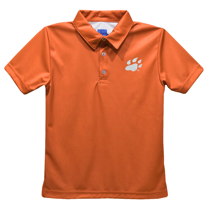 Sam Houston Bearkats Embroidered Gray Short Sleeve Polo Box Shirt