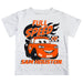 Sam Houston Bearkats Vive La Fete Toy Racing Car Boys Game Day White Short Sleeve Tee