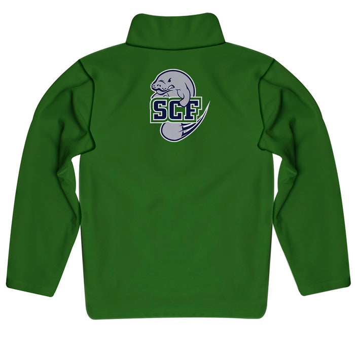 State College of Florida Manatees Vive La Fete Game Day Solid Blue Quarter Zip Pullover Sleeves - Vive La Fête - Online Apparel Store