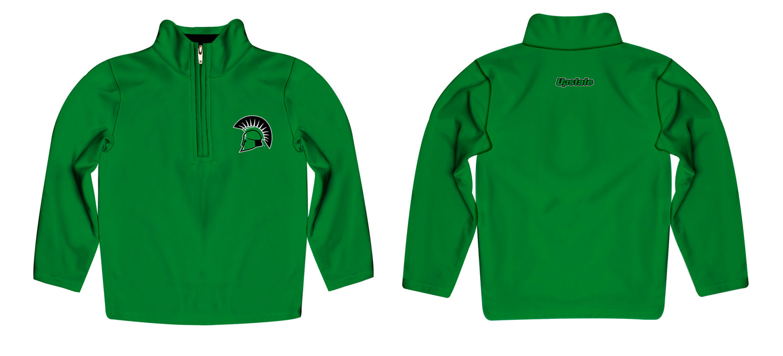 USC Upstate Spartans Vive La Fete Logo and Mascot Name Womens Green Quarter Zip Pullover - Vive La Fête - Online Apparel Store