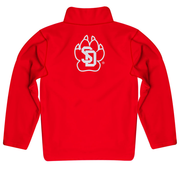 South Dakota Coyotes Vive La Fete Game Day Solid Red Quarter Zip Pullover Sleeves - Vive La Fête - Online Apparel Store