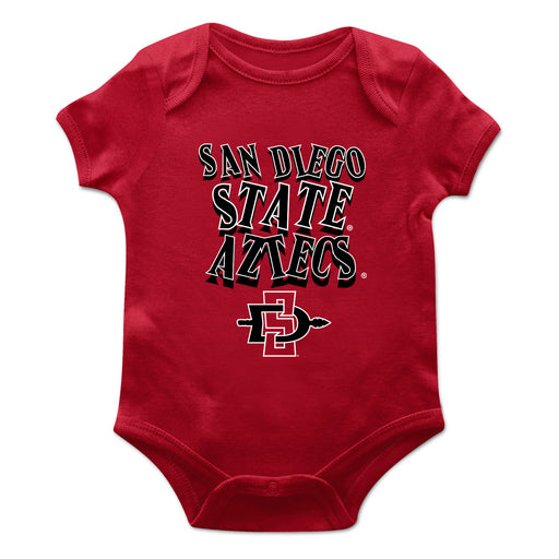 San Diego State Aztecs SDSU Vive La Fete Infant Game Day Red Short Sleeve Bodysuit