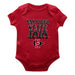 San Diego State Aztecs SDSU Vive La Fete Infant Game Day Red Short Sleeve Bodysuit