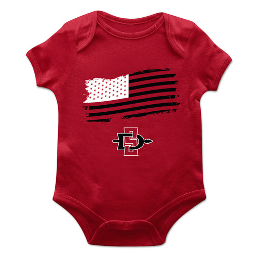 San Diego State Aztecs SDSU Vive La Fete Infant Game Day Red Short Sleeve Bodysuit