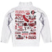 San Diego State University Aztecs SDSU Hand Sketched Vive La Fete Impressions Artwork White Boys Quarter Zip Pullover V1 - Vive La Fête - Online Apparel Store