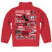 San Diego State University Aztecs SDSU Hand Sketched Vive La Fete Impressions Artwork Red Boys Quarter Zip Pullover V1 - Vive La Fête - Online Apparel Store