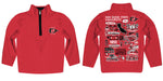 San Diego State University Aztecs SDSU Hand Sketched Vive La Fete Impressions Artwork Red Boys Quarter Zip Pullover V1 - Vive La Fête - Online Apparel Store
