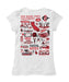 San Diego State Aztecs SDSU Hand Sketched Vive La Fete Impressions Artwork White Girls Cotton Short Sleeve Tee - Vive La Fête - Online Apparel Store