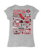 San Diego State Aztecs SDSU Hand Sketched Vive La Fete Impressions Artwork Grey Girls Cotton Short Sleeve Tee - Vive La Fête - Online Apparel Store