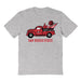 San Diego State Aztecs SDSU Hand Sketched Vive La Fete Impressions Truck Kids Grey Cotton T-shirt