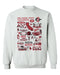 San Diego State Aztecs SDSU Hand Sketched Vive La Fete Impressions White Cotton Crewneck Sweatshirt for Women