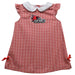 Southeast Missouri Redhawks Embroidered Red Cardinal Gingham A Line Dress