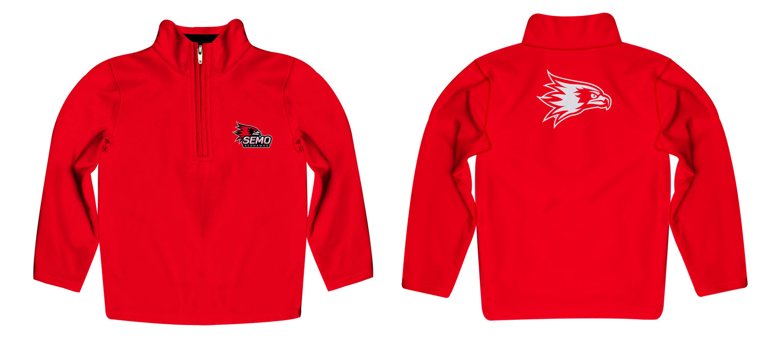 Southeast Missouri Redhawks Vive La Fete Game Day Solid Red Quarter Zip Pullover Sleeves - Vive La Fête - Online Apparel Store
