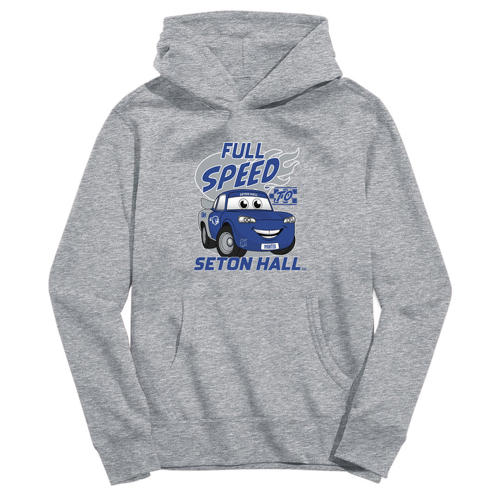 Seton Hall University Pirates Full Speed Heather Grey Cotton Youth Hoodie