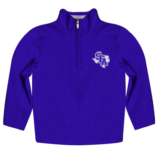 Stephen F. Austin University SFA Lumberjacks Vive La Fete Game Day Solid Purple Quarter Zip Pullover Sleeves