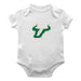 South Florida Bulls USF Cotton Short Sleeve Bodysuit White