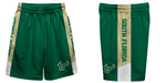 South Florida Bulls Vive La Fete Game Day Green Stripes Boys Solid Gold Athletic Mesh Short - Vive La Fête - Online Apparel Store