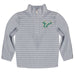 South Florida Bulls USF Embroidered Gray Stripes Quarter Zip Pullover