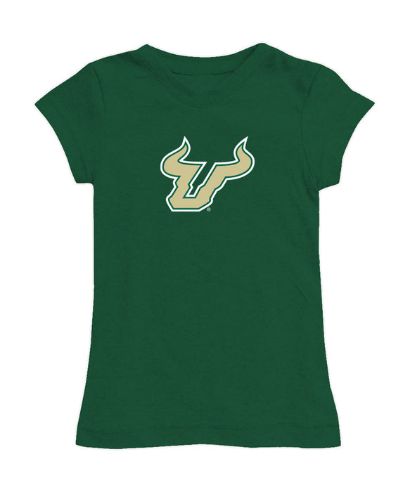 South Florida Bulls USF Girl´s Fitted Cotton T-shirt Green