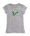 South Florida Bulls USF Girl´s Fitted Cotton T-shirt Grey