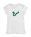 South Florida Bulls USF Girl´s Fitted Cotton T-shirt White