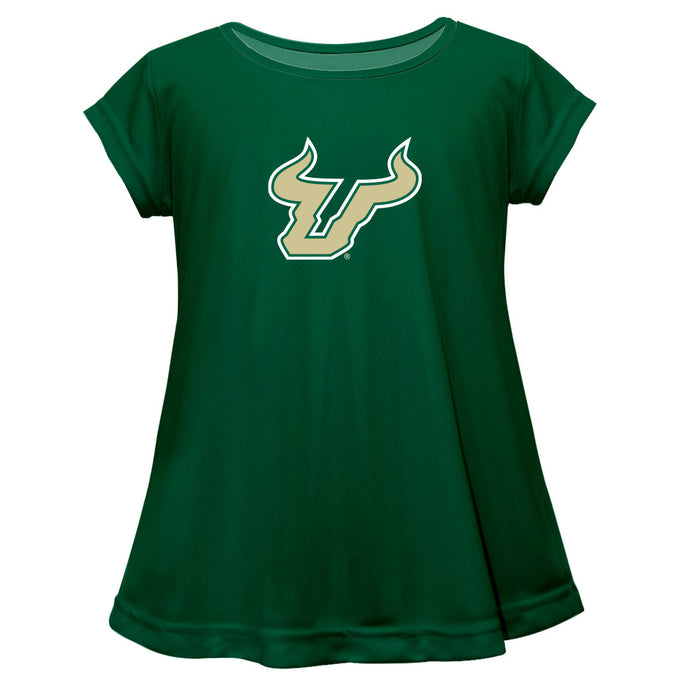 South Florida Bulls USF Short Sleeve Youth Cotton Top Green