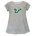 South Florida Bulls USF Short Sleeve Youth Cotton Top Grey