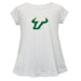 South Florida Bulls USF Short Sleeve Youth Cotton Top White